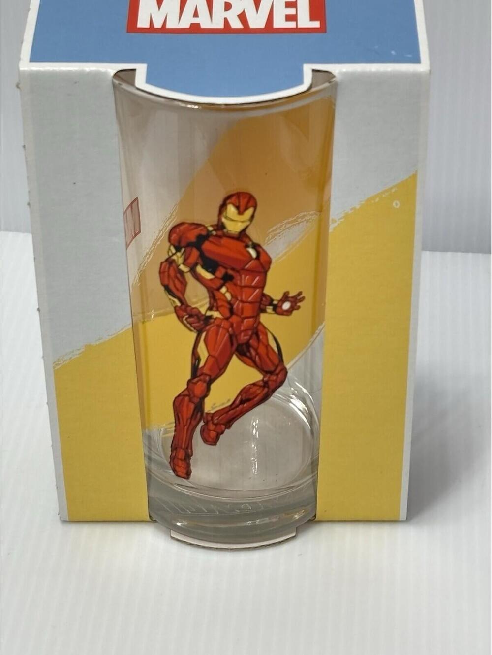 Marvel Avengers Iron Man Drinking Glass Tumbler Cup 10.2 oz 290ml Boxed New